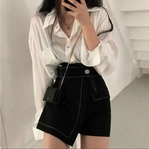 2pc button and skort set